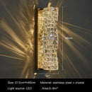 GobekUsa Crystal Wall Sconce: High-Quality LED Wall Lamp for Bedroom, Living Room Decor