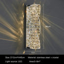 GobekUsa Crystal Wall Sconce: High-Quality LED Wall Lamp for Bedroom, Living Room Decor
