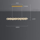 GobekUsa Elegant Crystal Pendant Chandelier for Modern Dining Rooms