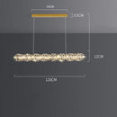 GobekUsa Elegant Crystal Pendant Chandelier for Modern Dining Rooms