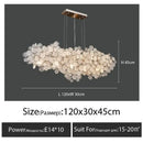 GobekUsa Glass Led Chandelier: Modern Luxury Designer Pendant Lights for Living Room, Bedroom, Study