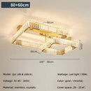 GobekUsa Crystal Dimmable Ceiling Light - Luxury Living Room Bedroom Lamp