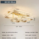 GobekUsa Crystal Dimmable Ceiling Light - Luxury Living Room Bedroom Lamp