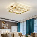 GobekUsa Crystal LED Ceiling Chandelier: Smart Dimmable Bedroom Lighting Fixture