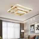 GobekUsa Crystal LED Ceiling Chandelier: Smart Dimmable Bedroom Lighting Fixture