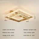 GobekUsa Crystal LED Ceiling Chandelier: Smart Dimmable Bedroom Lighting Fixture