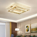 GobekUsa Crystal LED Ceiling Chandelier: Smart Dimmable Bedroom Lighting Fixture