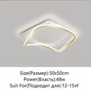 GobekUsa Golden LED Ceiling Chandelier: Modern Simplicity for Living, Dining, and Bedrooms