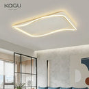 GobekUsa Golden LED Ceiling Chandelier: Modern Simplicity for Living, Dining, and Bedrooms