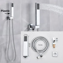 GobekUsa Handshower Head with Stainless Steel Hose - Wall Mounted Faucet Set