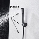 GobekUsa Handshower Head with Stainless Steel Hose - Wall Mounted Faucet Set