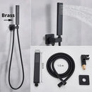 GobekUsa Handshower Head with Stainless Steel Hose - Wall Mounted Faucet Set