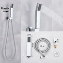 GobekUsa Handshower Head with Stainless Steel Hose - Wall Mounted Faucet Set