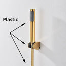 GobekUsa Handshower Head with Stainless Steel Hose - Wall Mounted Faucet Set