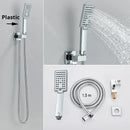 GobekUsa Handshower Head with Stainless Steel Hose - Wall Mounted Faucet Set