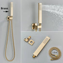 GobekUsa Handshower Head with Stainless Steel Hose - Wall Mounted Faucet Set