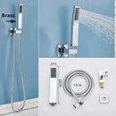 GobekUsa Handshower Head with Stainless Steel Hose - Wall Mounted Faucet Set