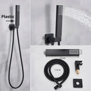GobekUsa Handshower Head with Stainless Steel Hose - Wall Mounted Faucet Set