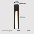 GobekUsa LED Black Outdoor Wall Lamp for Patio Entryway and Garden Lighting