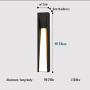 GobekUsa LED Black Outdoor Wall Lamp for Patio Entryway and Garden Lighting