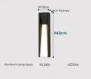 GobekUsa LED Black Outdoor Wall Lamp for Patio Entryway and Garden Lighting