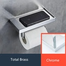 GobekUsa Brass Toilet Paper Holder Gold Finish Tissue Box Rack for Bathroom