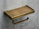 GobekUsa Brass Toilet Paper Holder Gold Finish Tissue Box Rack for Bathroom