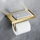 GobekUsa Brass Toilet Paper Holder Gold Finish Tissue Box Rack for Bathroom