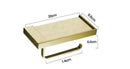 GobekUsa Brass Toilet Paper Holder Gold Finish Tissue Box Rack for Bathroom