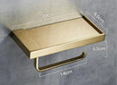 GobekUsa Brass Toilet Paper Holder Gold Finish Tissue Box Rack for Bathroom