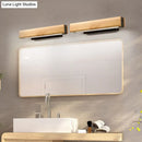 GobekUsa Modern Wood LED Sconce Vanity Light - Rectangular Bathroom Lighting Fixture