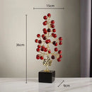 GobekUsa Grape Vine Metal Sculpture Handicraft Home Decor Figurine