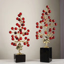 GobekUsa Grape Vine Metal Sculpture Handicraft Home Decor Figurine