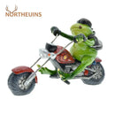GobekUsa Cool Frog Resin Cowboy on Motorcycle Figurine | Modern Sculpture Desk Ornament