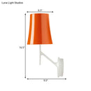 GobekUsa Stylish Orange and White Wall Mount Sconce Lamp for Modern Living Rooms