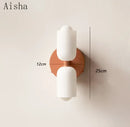 GobekUsa Double Head Glass Wall Light for Bedroom, Living Room, Bathroom Décor