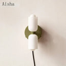 GobekUsa Double Head Glass Wall Light for Bedroom, Living Room, Bathroom Décor