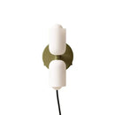 GobekUsa Double Head Glass Wall Light for Bedroom, Living Room, Bathroom Décor