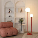 GobekUsa Black White Metal Floor Lamp 3 Dimming White Glass - Elegant Standing Light for Home