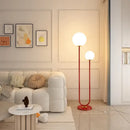 GobekUsa Black White Metal Floor Lamp 3 Dimming White Glass - Elegant Standing Light for Home