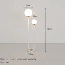 GobekUsa Black White Metal Floor Lamp 3 Dimming White Glass - Elegant Standing Light for Home