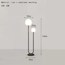 GobekUsa Black White Metal Floor Lamp 3 Dimming White Glass - Elegant Standing Light for Home