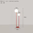 GobekUsa Black White Metal Floor Lamp 3 Dimming White Glass - Elegant Standing Light for Home