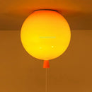 Modern red balloon ball lampshade – children’s room ceiling light by Decorbites