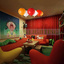 Modern red balloon ball lampshade – children’s room ceiling light by Decorbites