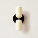 Modern red & black glossy led wall lamp for bedroom living room decor by Decorbites