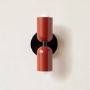 Modern red & black glossy led wall lamp for bedroom living room decor by Decorbites