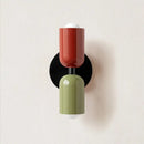 Modern red & black glossy led wall lamp for bedroom living room decor by Decorbites