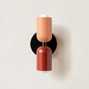 Modern red & black glossy led wall lamp for bedroom living room decor by Decorbites
