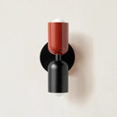 Modern red & black glossy led wall lamp for bedroom living room decor by Decorbites